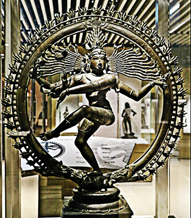 인도 국립박물관의 ‘나타라자’ 시바의 청동상.