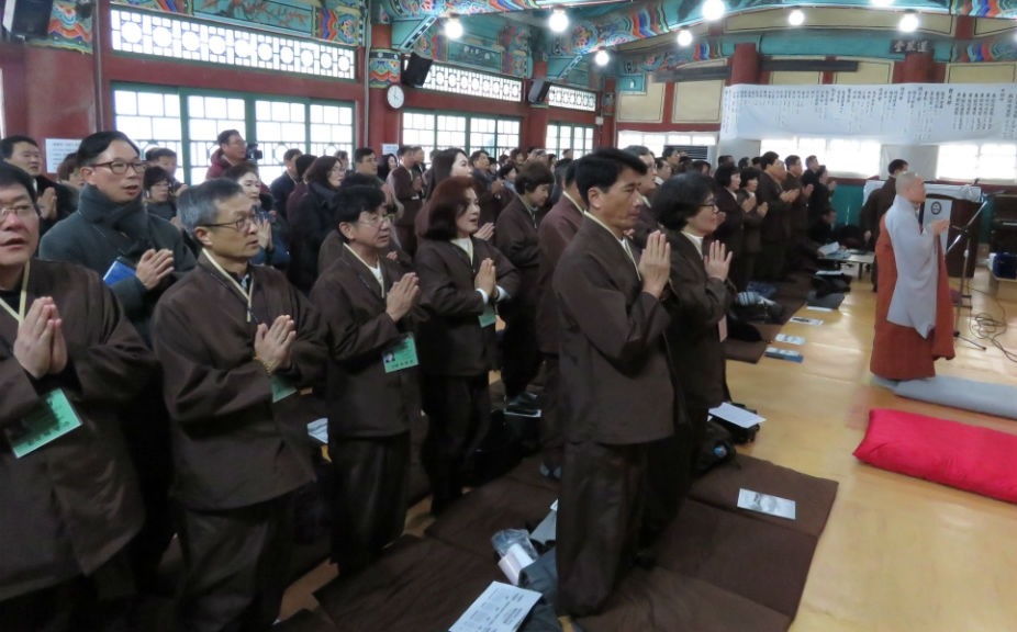 조계종포교사단 경남지역단이 지난 1월 4일 쌍계사에서 신년법회를 봉행했다.