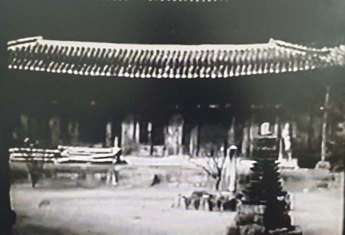 1936년 미국인 선교사가 촬영한 동영상에 등장하는 금산사 대적광전과 육각다층탑.