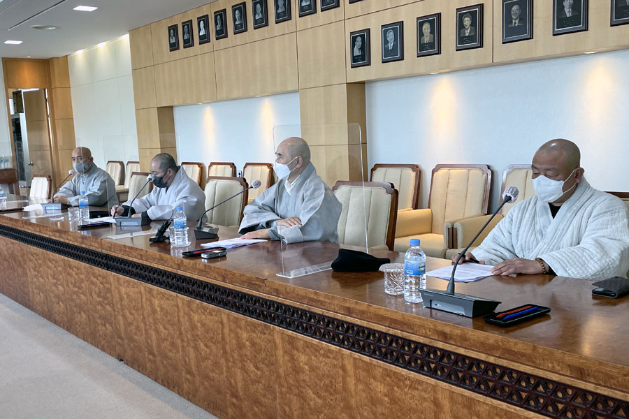 '상월선원 정진 시즌4' 평화순례 간담회.