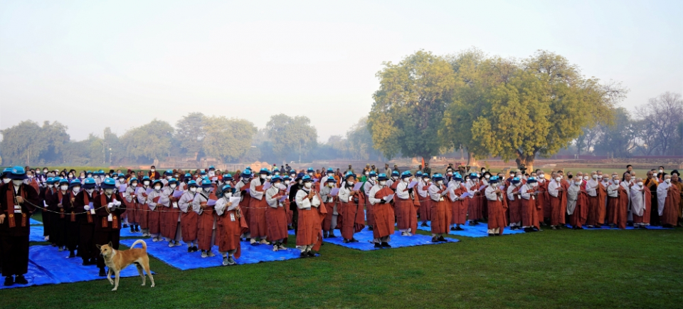 인도순례 입재식은 사부대중 500여명이 참석해 성황을 이뤘다.