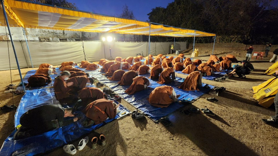 108배 하는 상월결사 인도순례단