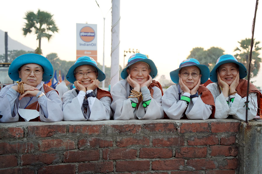 순례단 스님들.