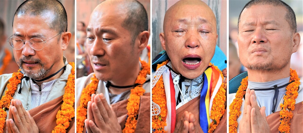 열반지 기도법회에서 순례 대중은 눈물을 흘리며 한국불교 중흥을 다시금 발원했다.