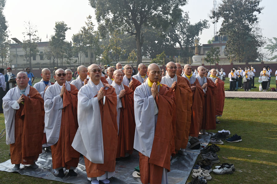 이날 기도법회에는 고운사, 도선사, 청계사, 개운사 등 한국에서 온 사찰 스님과 신도들이 대거 참석했다. 사진=박봉영 편집국장