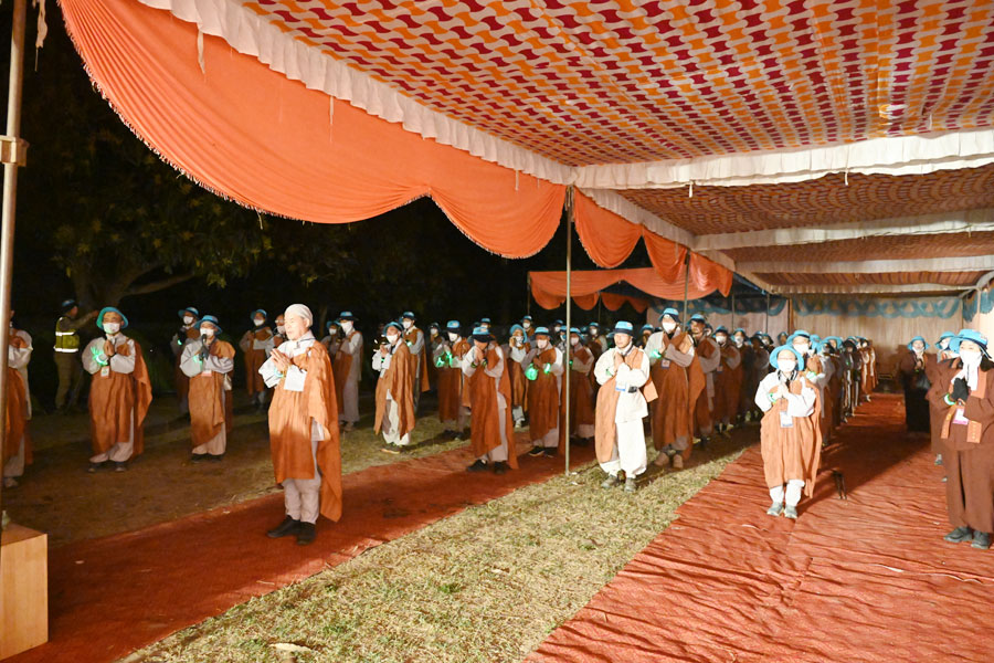 상월결사 인도순례단은 31일차에도 흐트러짐이 없다. 오히려 회향을 앞두고 긴장의 고삐를 당기는 분위기다.