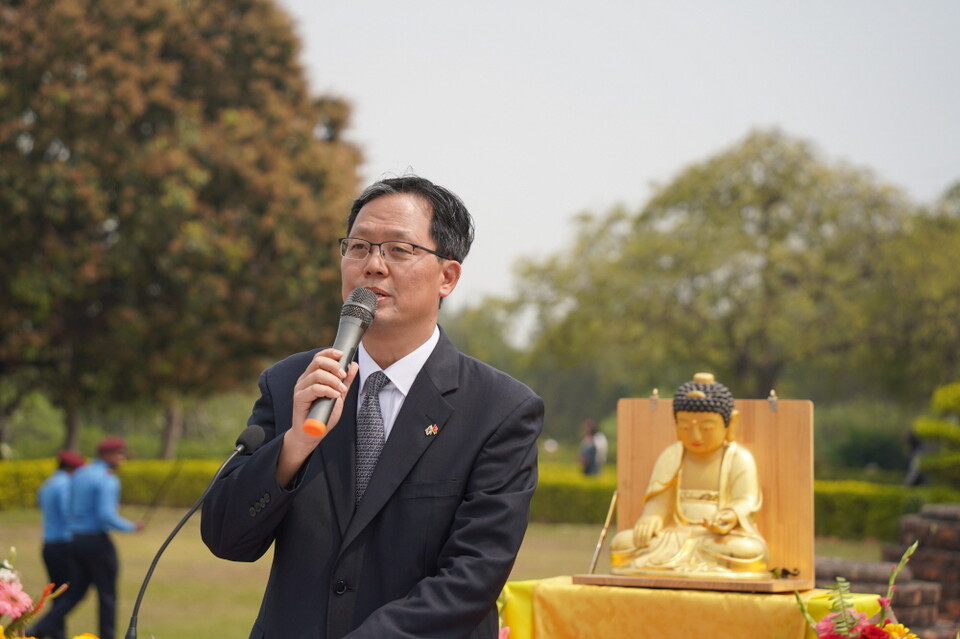인사말 하는 박종석 대사