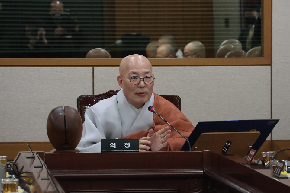 조계종 총무원장 진우스님은 3월16일 한국불교역사문화기념관 4층 대회의실에서 ‘제1차 전국교구본사주지회의’를 주재하고 상월결사 인도순례의 원만회향에 전 종도들이 적극 나서줄 것을 당부했다.