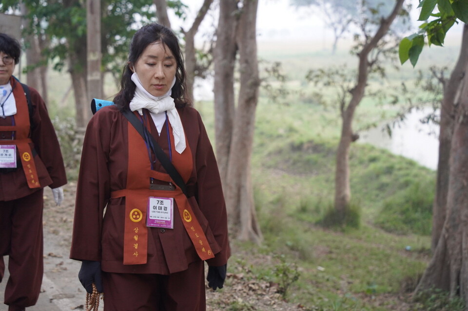 행선 중인 7조 이태경 조장.