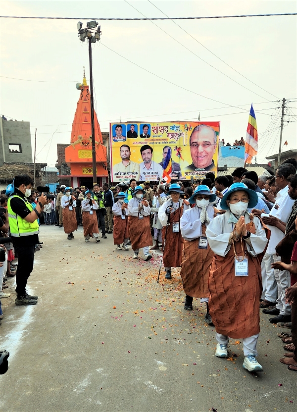 순례단 6조 스님들의 행선.