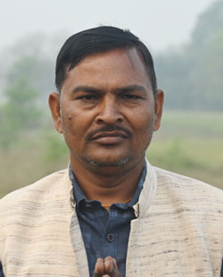 바가완푸르 마을 촌장 아누프 판데이 씨.