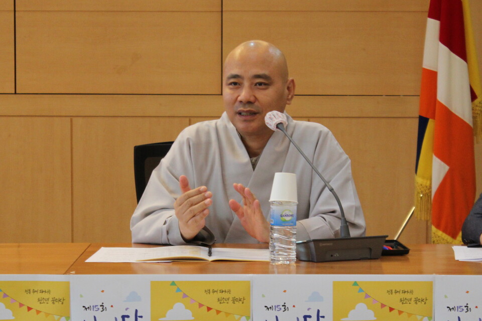 조계종 포교원 포교부장 선업스님.