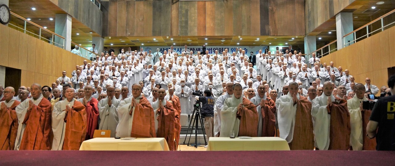 대학생전법위 워크숍은 400여명의 사부대중이 참석했다.