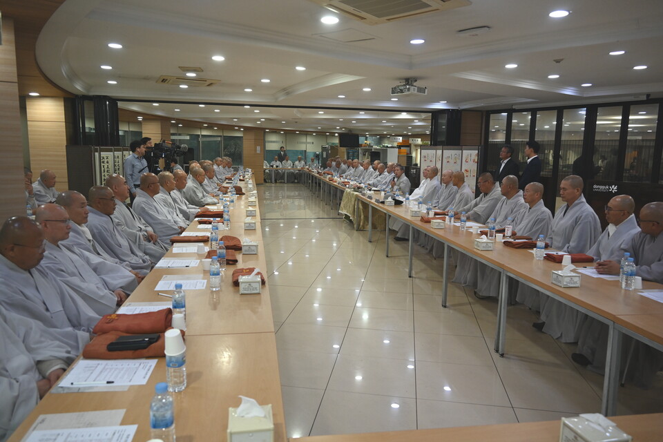 중앙종회 불교광장 간담회 모습.