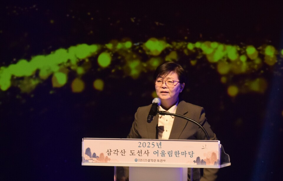 이순희 강북구청장의 축사.