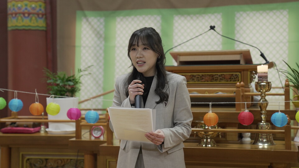 인사말을 하고 있는 서영란회장.