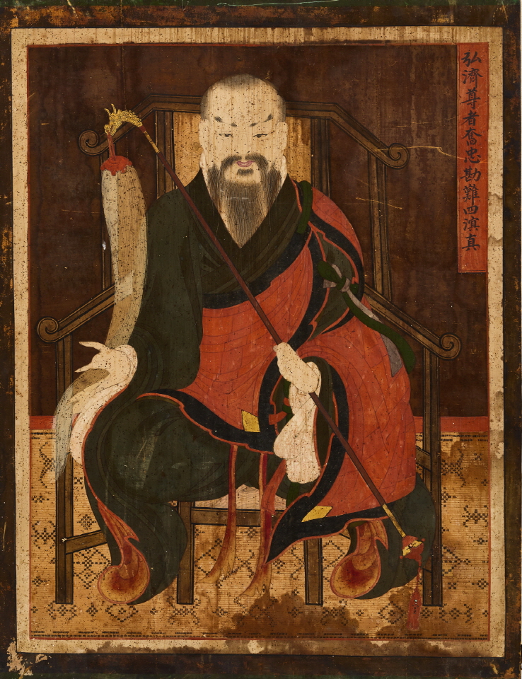 월정사 성보박물관은 7월12일부터 10월19일까지 특별전 '사명당 유정 대선사, 선필로 만나다'를 연다. 사진은 은해사 성보박물관 소장 '사명대사 진영'.