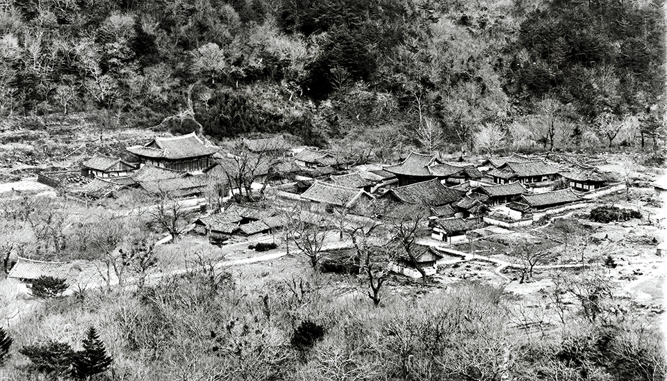 해남 대흥사의 옛 전경. 출처 = 국립중앙박물관, 조선총독부박물관 유리건판