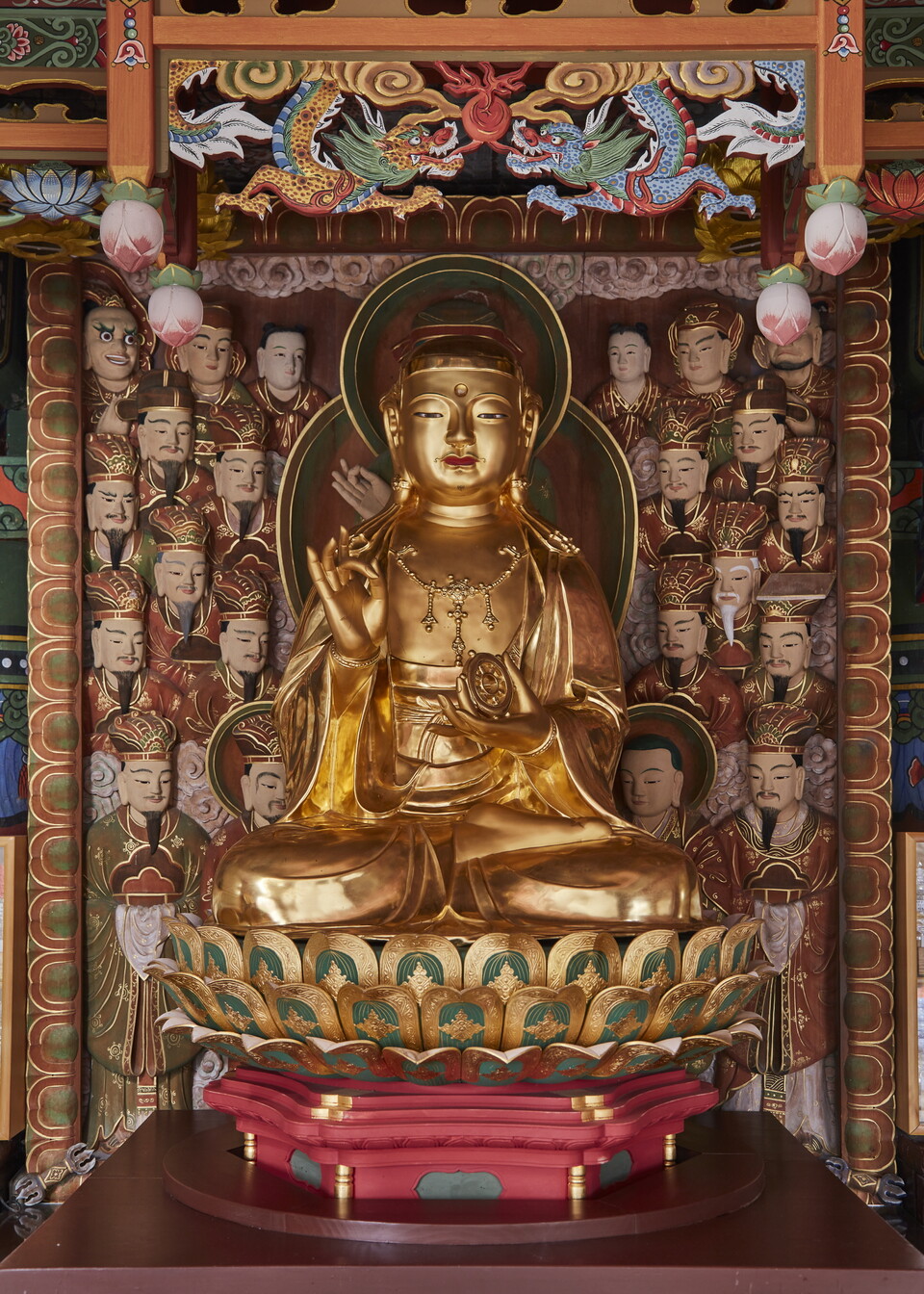 선운사 도선암 금동지장보살 좌상.