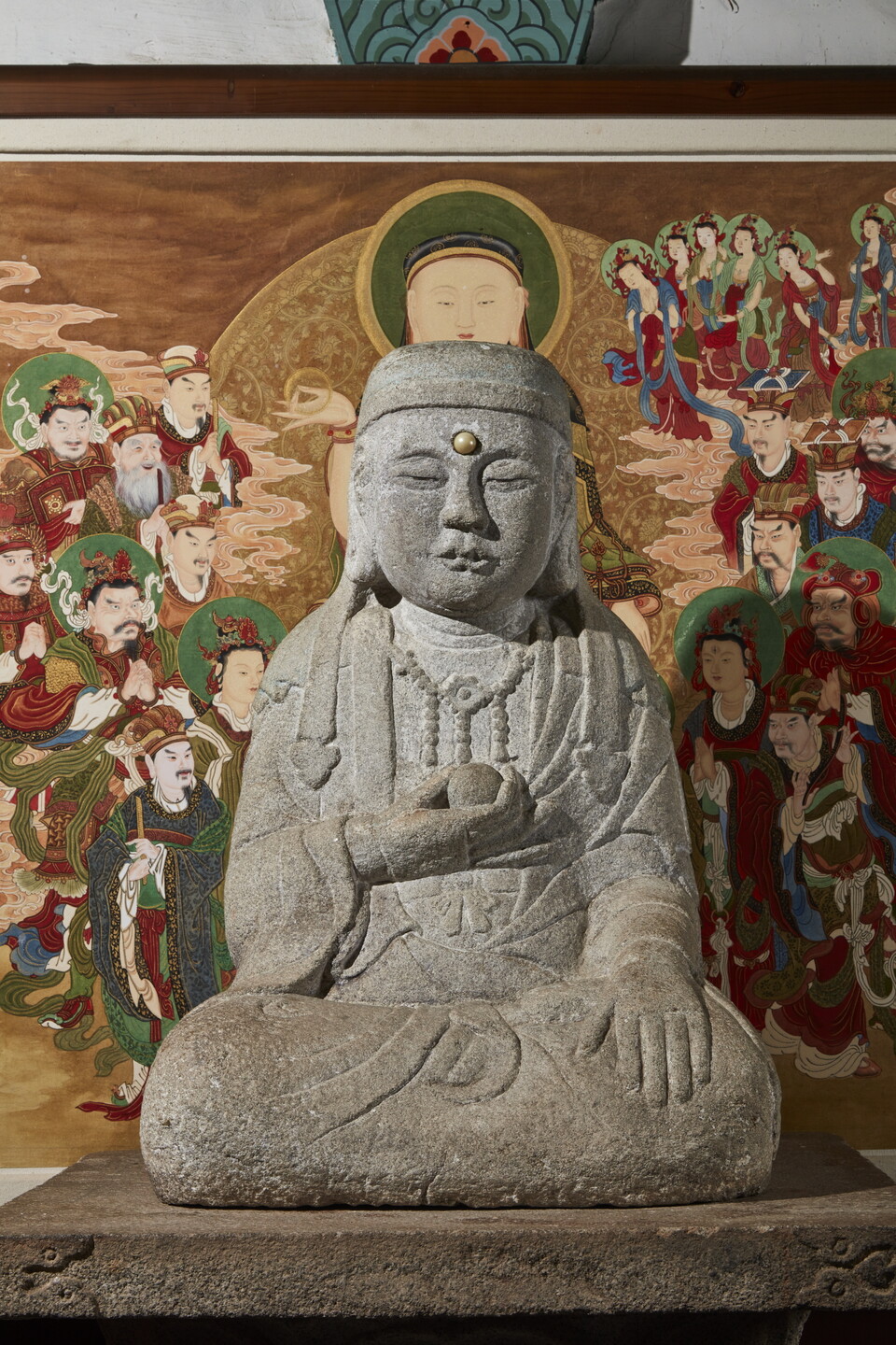 선운사 참당암 석조지장보살좌상.