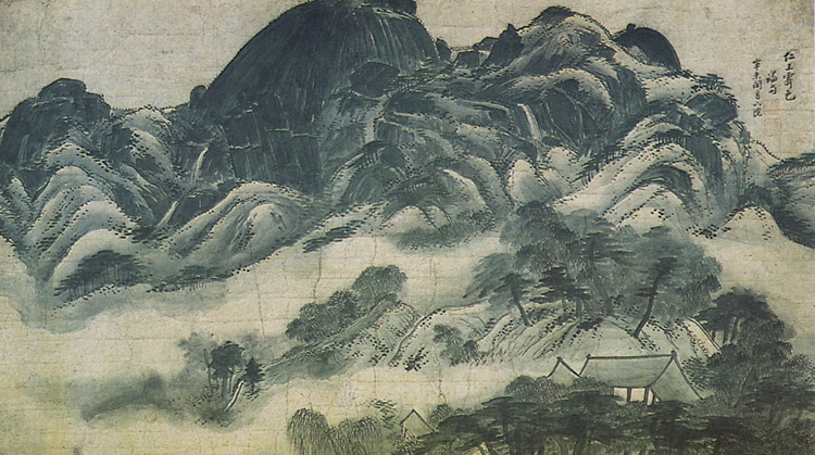 진경산수화의 걸작이라 평가받는 '정선 필 인왕제색도'. 출처=국가유산청.