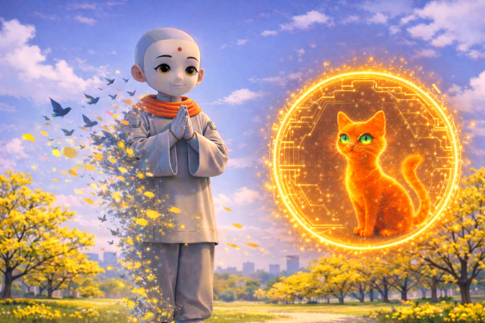 나는 나이면서 내가 아니다. 고집부리지 않고 세상과 흔쾌히 소통해야만 나는 달라질 수 있다. AI삽화=이영숙 동국대 영상문화콘텐츠연구원 부교수