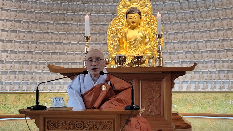 송광사 방장 현묵대종사의 추모 법문.