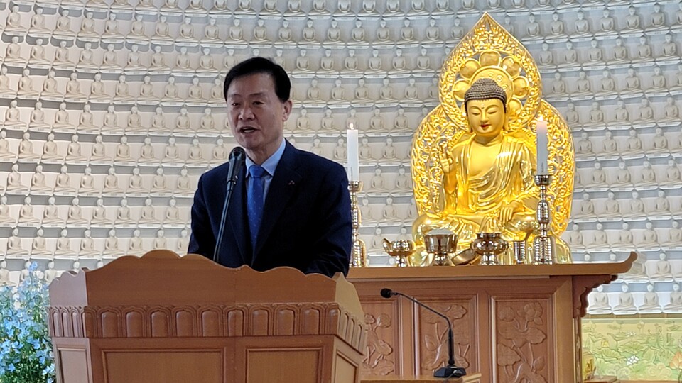 이승로 성북구청장의 인사말.