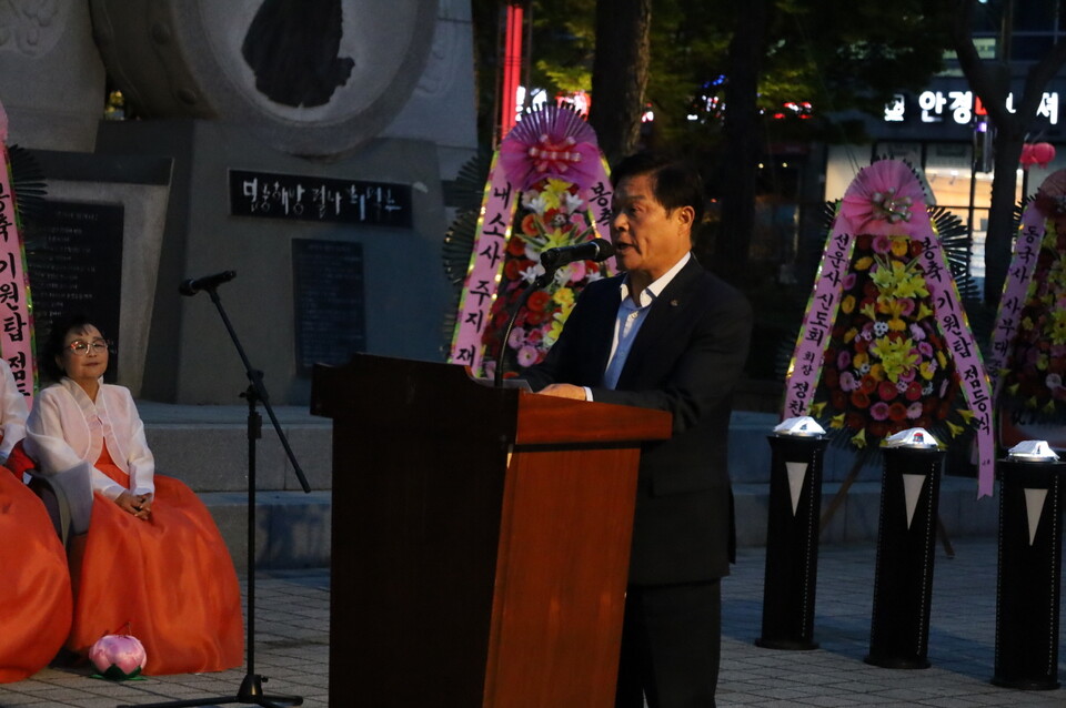 축사중인 이학수 정읍시장
