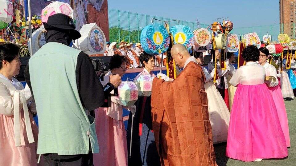 행렬연등 경연 시상식.